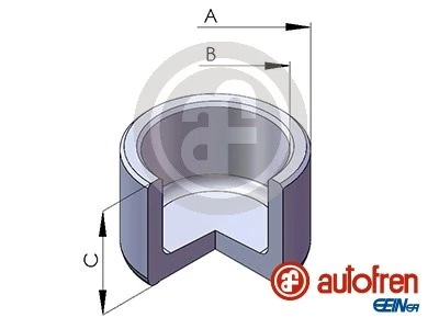 Piston, brake caliper